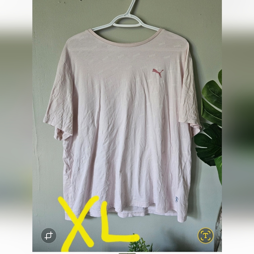 Puma Light Pink Short Sleeve Tee